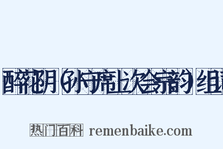 醉花阴（孙守席上次会宗韵）组词是什么意思的图片